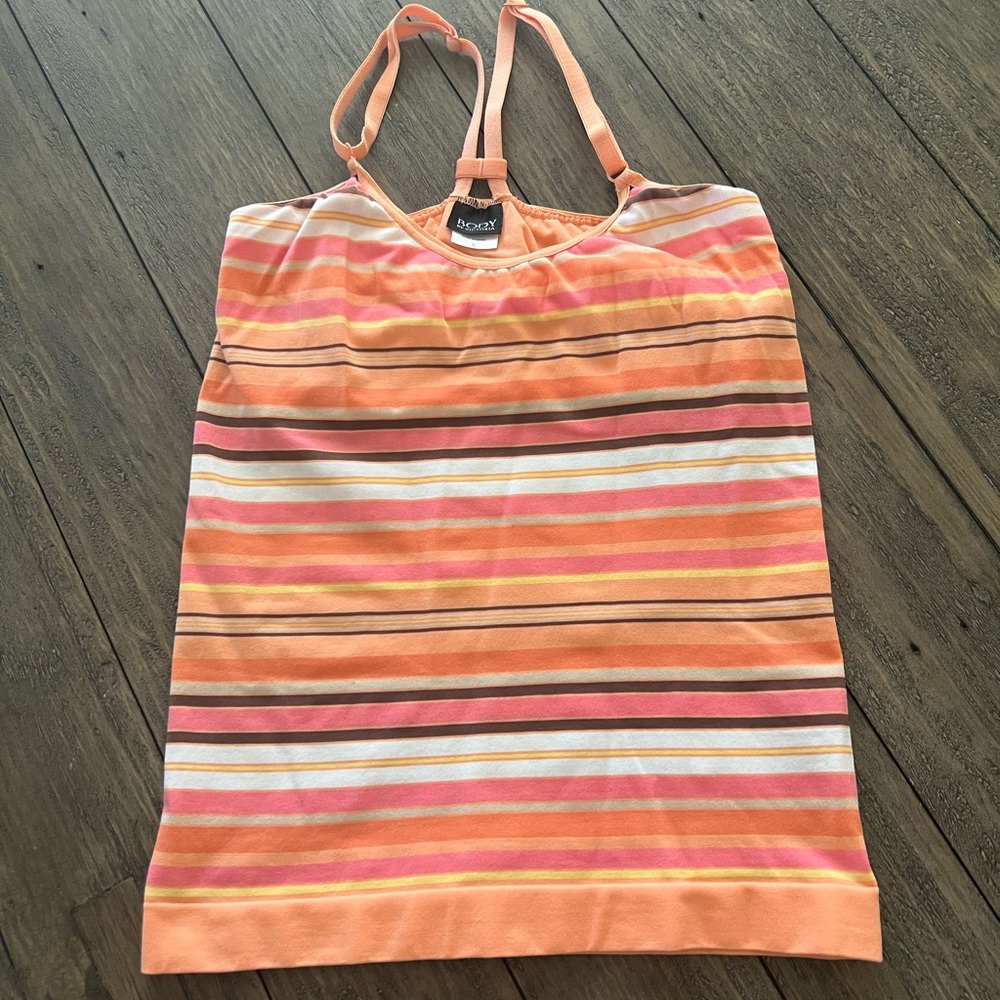 Victoria's Secret Body By Victoria Striped Tank Top